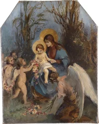 A Wreath of Flowers for the Christ Child